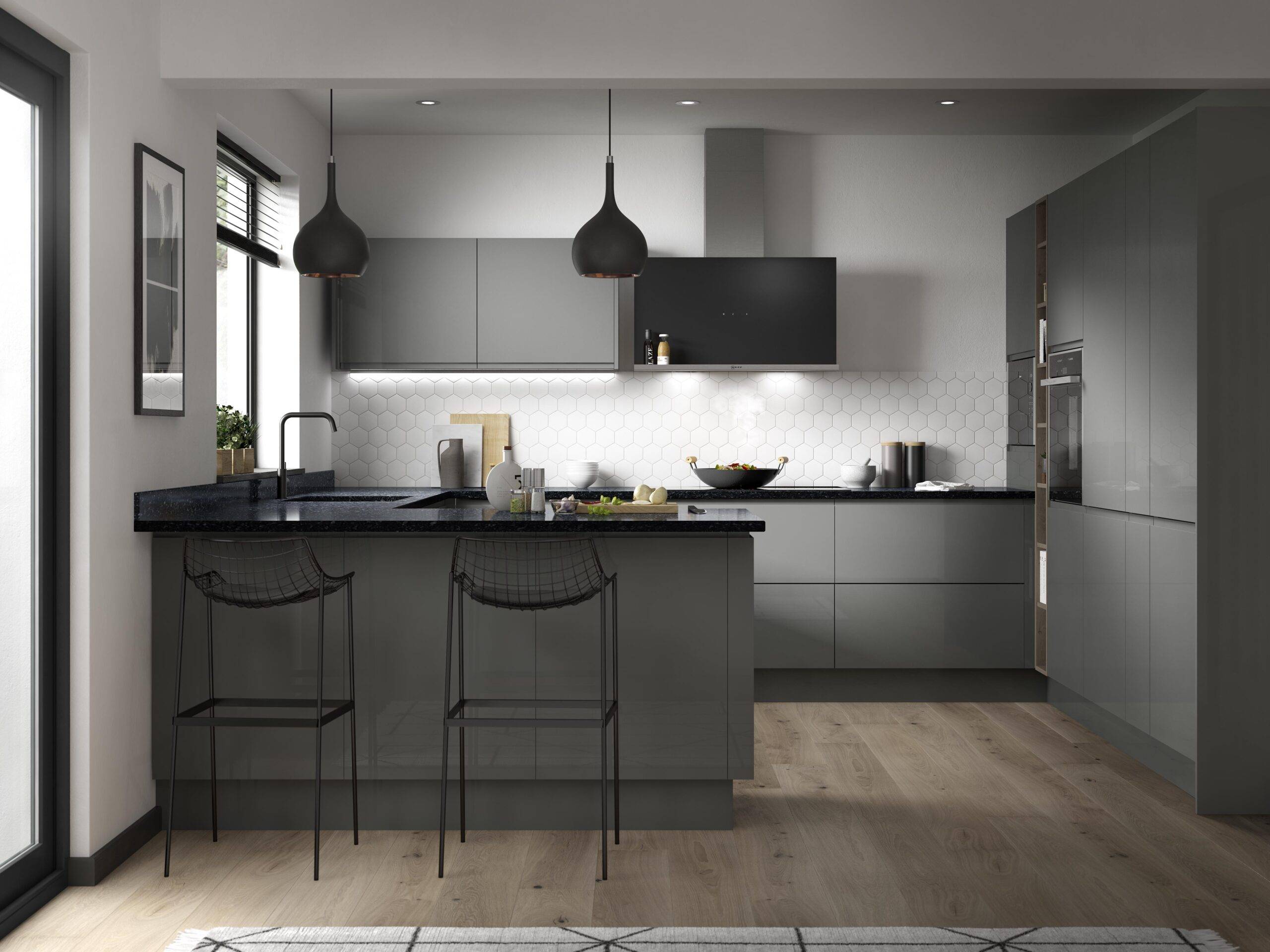 Remo matt dust grey kitchen